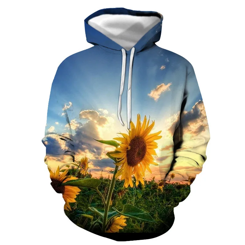 

Fashion Sunflower 3D Print Hoodies Men Women Casual Oversized Hoodie Pullovers Hooded Sweatshirts Tracksuits Coats Kids Clothing