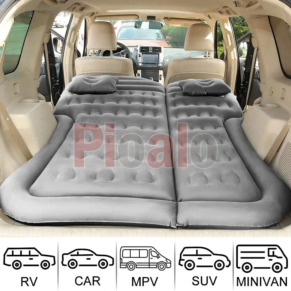 For Tesla Model Y SUV Air Mattress Camping Bed Cushion Pillow - Inflatable Thickened Car Air Bed Air Pump Portable Sleeping Pad