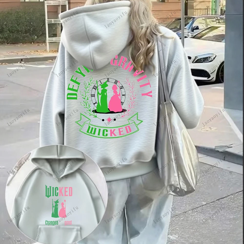 الشريرة المطبوعة هوديي المرأة للجنسين البلوز الشارع أزياء طويلة الأكمام الرياضية الإبداع نمط نمط الملابس