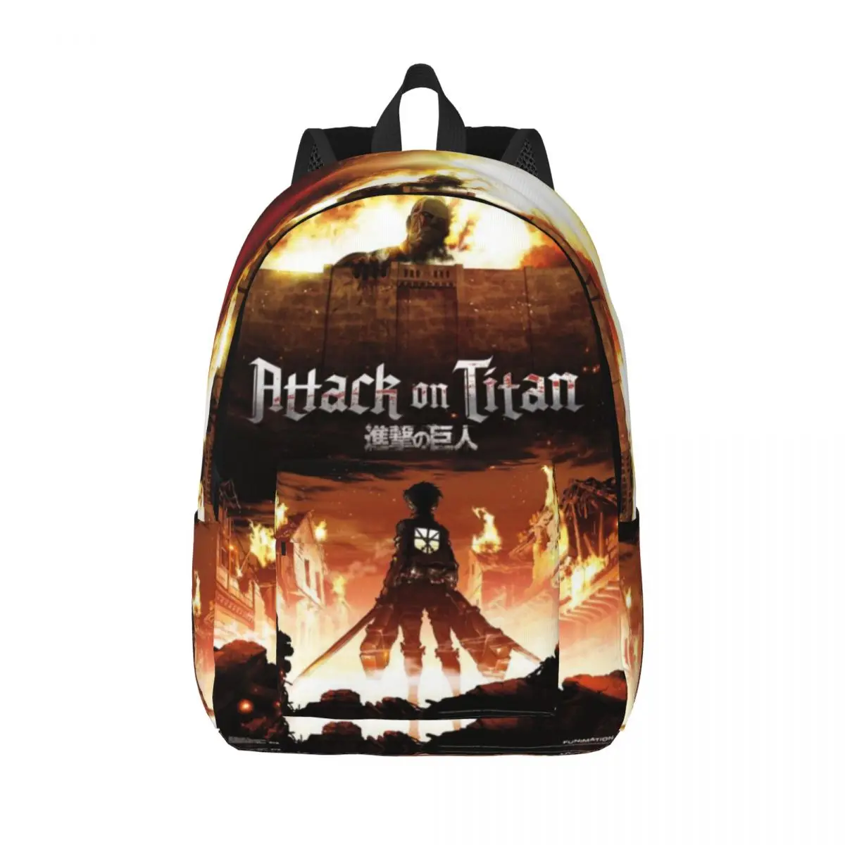 Attack On Titan For Girls Boys Large Capacity Student Backpack Lightweight waterproof Backpack 15.7in 17.7in