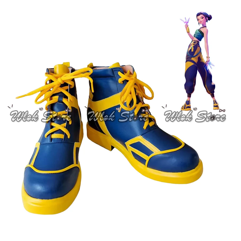 

Anime Game KPop Demon Hunters Zoey Cosplay Shoes Boots HUNTR/X KPop Idol Stage Performance Shoes For Women Girls Halloween Party
