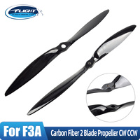1 Pair 20 * 20 & 22 * 22 Carbon Fiber 2 Blade Propeller CW CCW for F3A RC Model