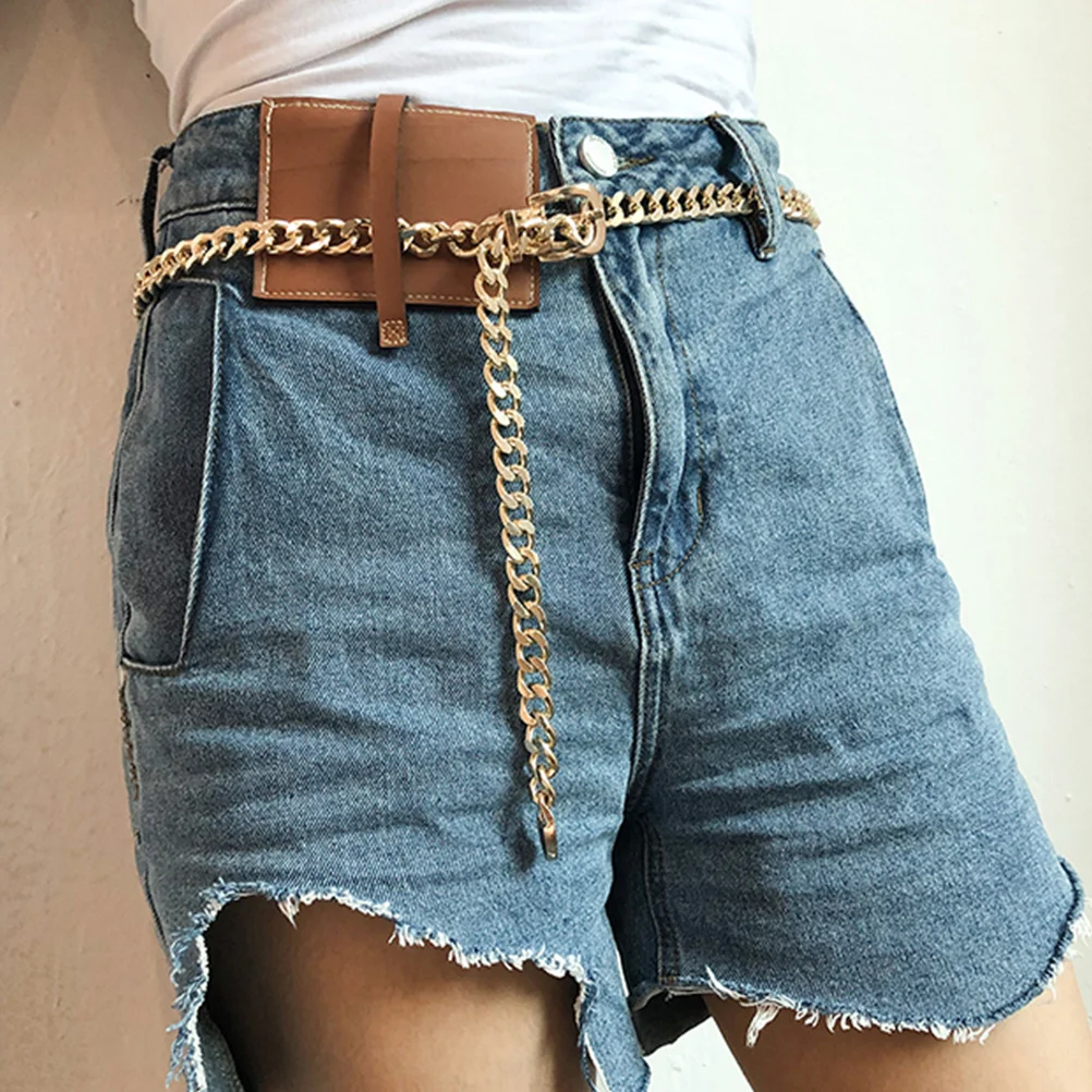 

Vintage Metal Waist For Women Adjustable Body Belt Chain Dress Pants Trousers Chain Fashion Belly Belt Punk Style Elegant Beach