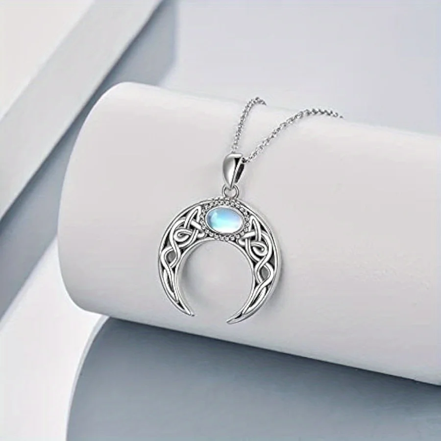 Fashionable moon wrapped necklace as a jewelry gift for women\'s birthday parties and anniversaries  aesthetic pendants
