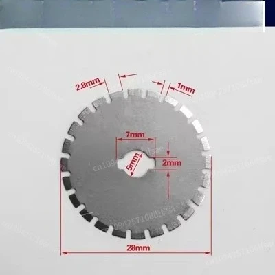 

Ultra-thin dotted line 28 8 0.3 toothed round special-shaped serrated blade 45 8 0.4