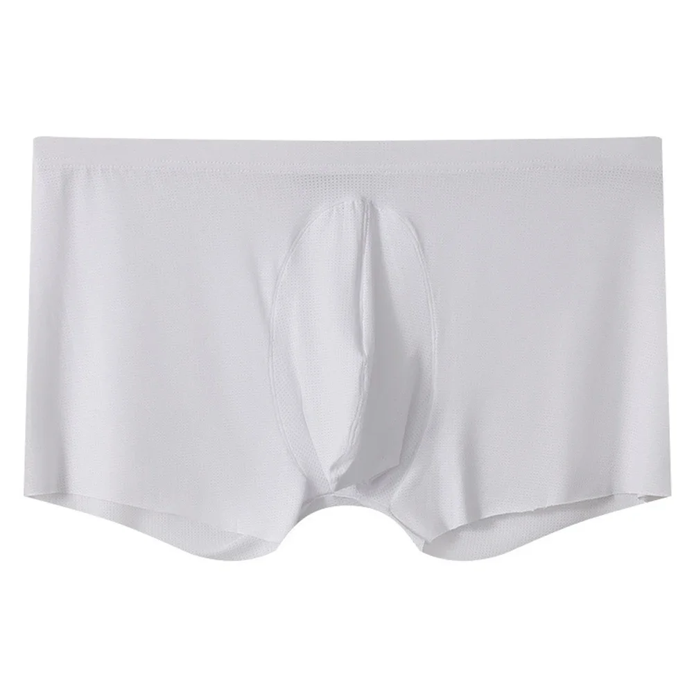 

Mens Boxer Trunks Seamless Shorts U Convex Pouch Briefs Underwear Underpants Slip Homme Solid Cuecas Breathable Panties