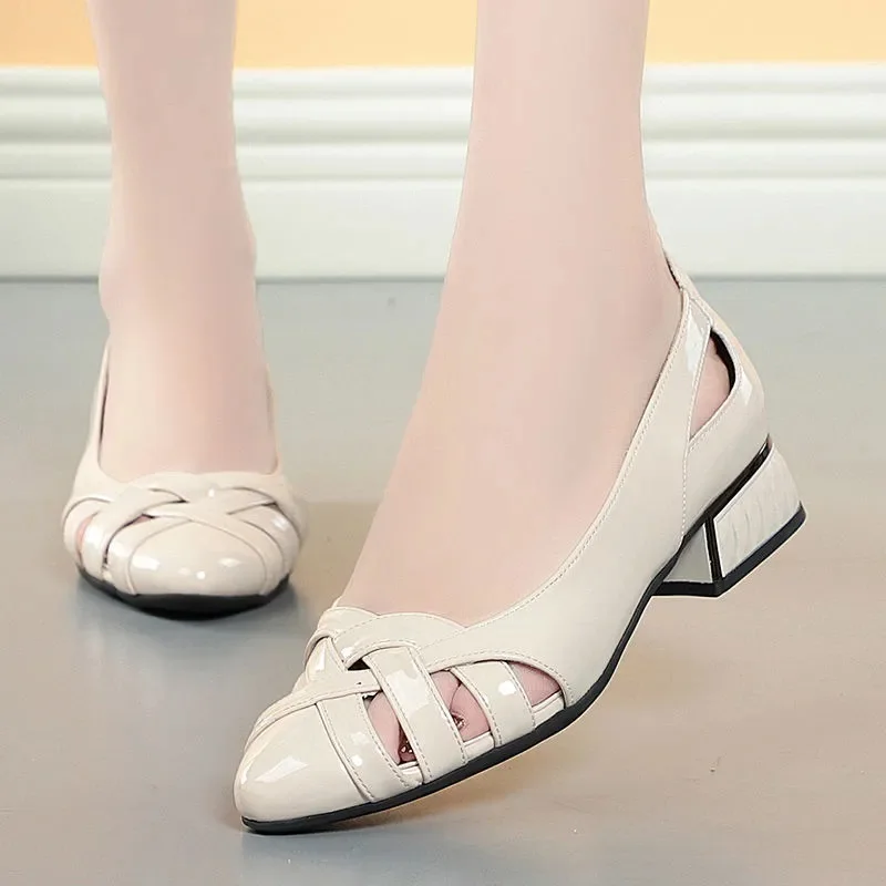 Kobiety moda słodki lekki brązowy wiosna poślizgu na płaskie buty pani w stylu Casual, czarny Pu skórzane mokasyny biurowe Zapatos Mujer B9646