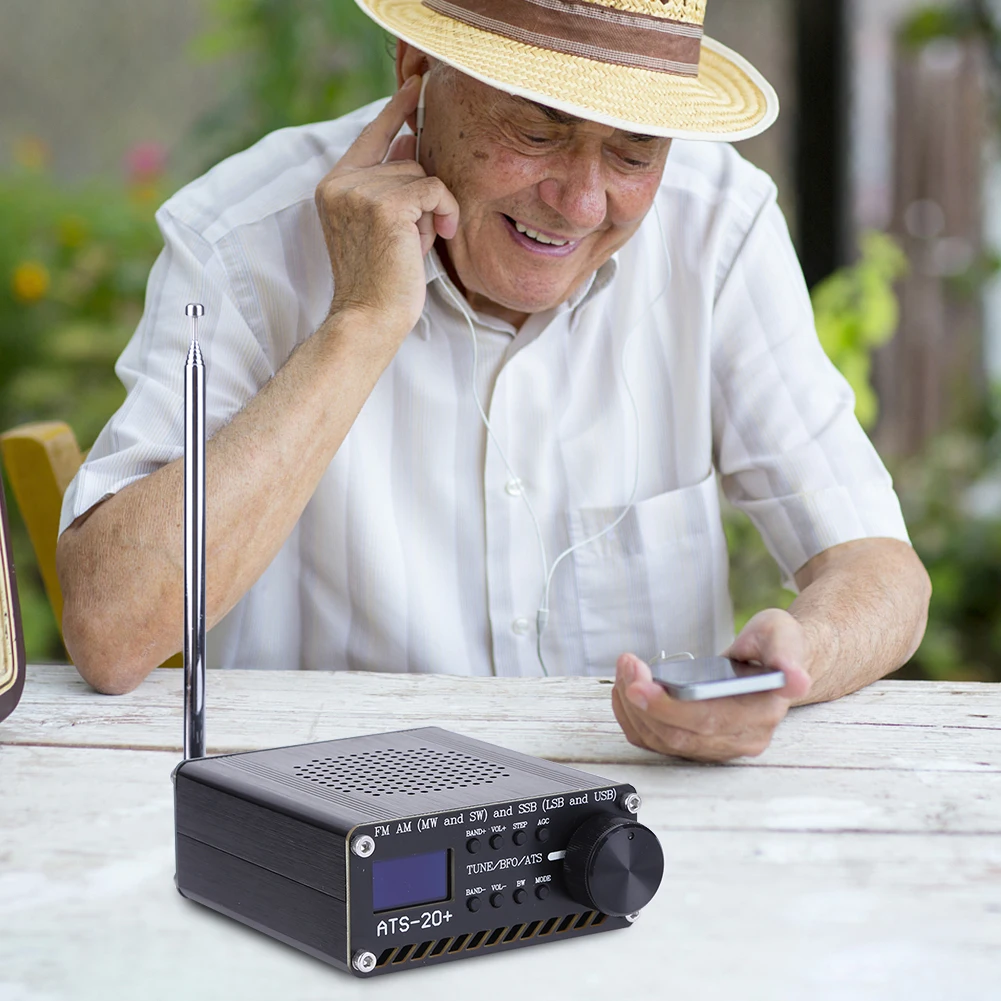 

ATS-20+Si4732 Portable Handheld Radio Recorder 0.96 Inch OLED Screen Full Band Receiver Scanner FM AM MW&SW SSB LSB & USB