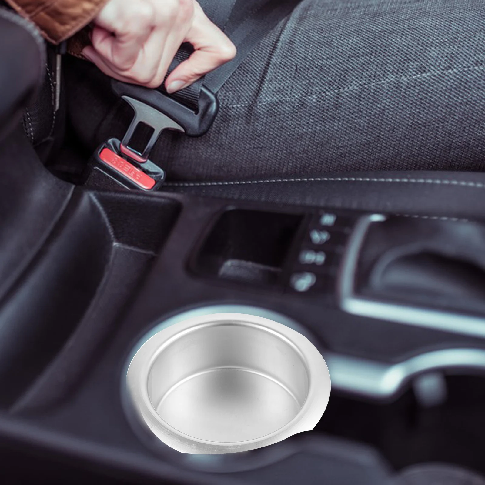 

1pc Sofa Stainless Steel Cup Holder Durable Beverage Carrier For Car Accessories Couch Outdoor Recliner Chair Handle