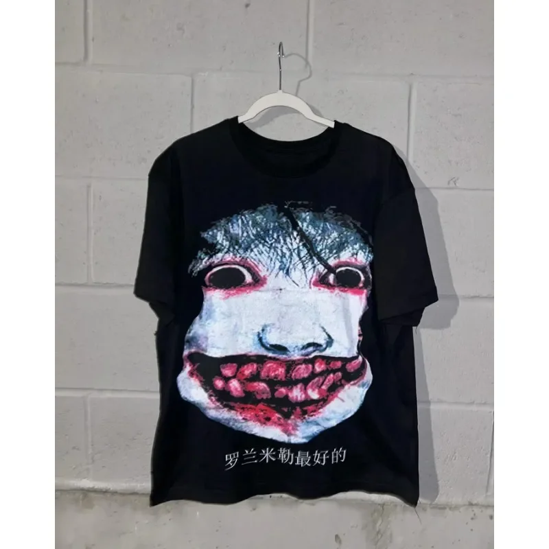 

Y2K Style Harajuku Letter Graphic Printing Women's T-shirt Vintage Print T Shirt New Year Gifts Top Clothing in Cheap Tops Tees