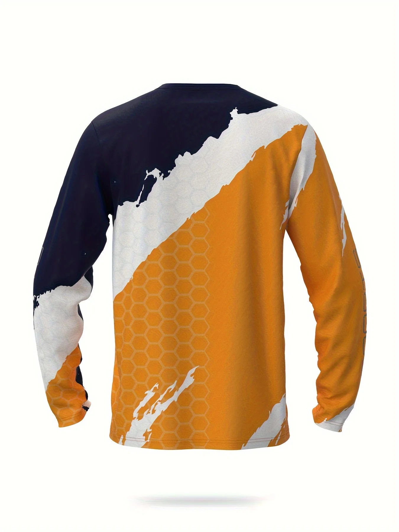 تي شيرت رجالي رياضي متدرج سريع الجفاف بأكمام طويلة يسمح بالتهوية ماص للرطوبة وممتص للعرق لصيد الأسماك وركوب الدراجات