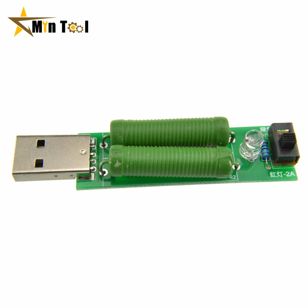 Usb Resistor DC Electronic Load With Switch Adjustable 3 Current 5V1A/2A Battery Capacity Voltage Discharge Resistance Tester