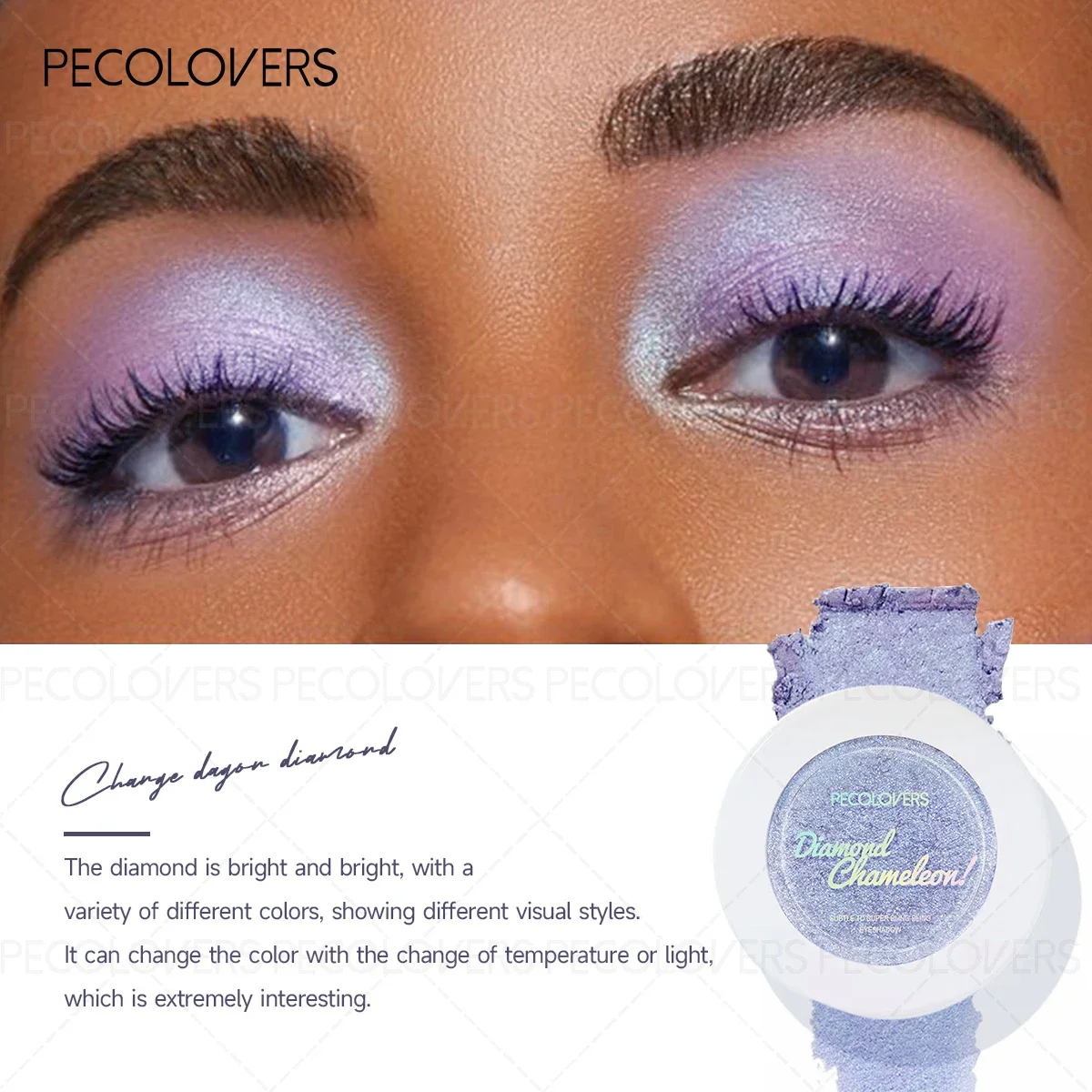 1PC Chameleon Glitter Eye Shadow Powder - Metallic Glitter, Pearlescent, Perfect for Dramatic Eye Makeup, Suitable for christmas