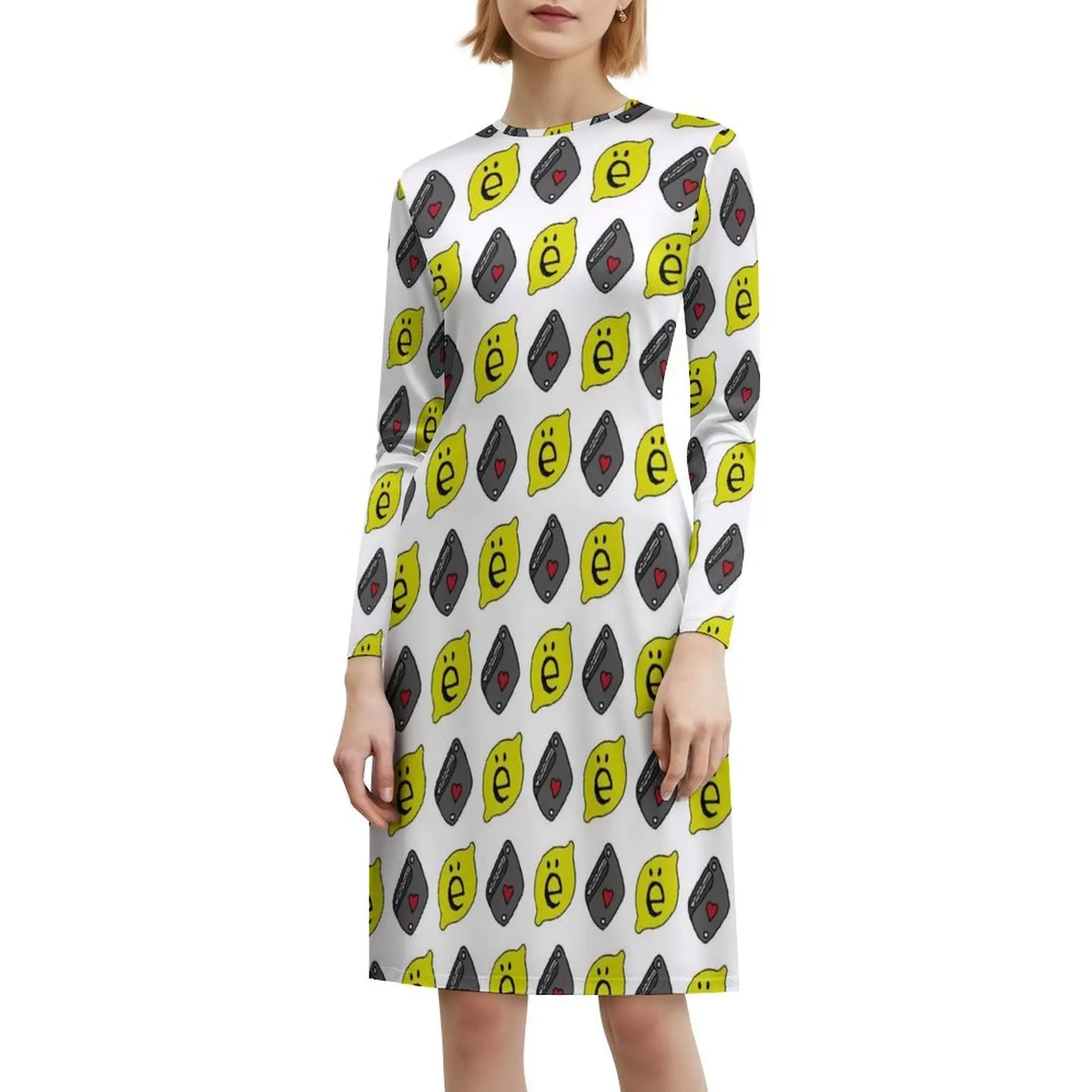 فستان حفلات نسائي من Citron E ملابس عصرية مطبوعة للنادي للسيدات ليمون Bx 2Cv Dyane Xm مفاتيح صفراء للنساء #6