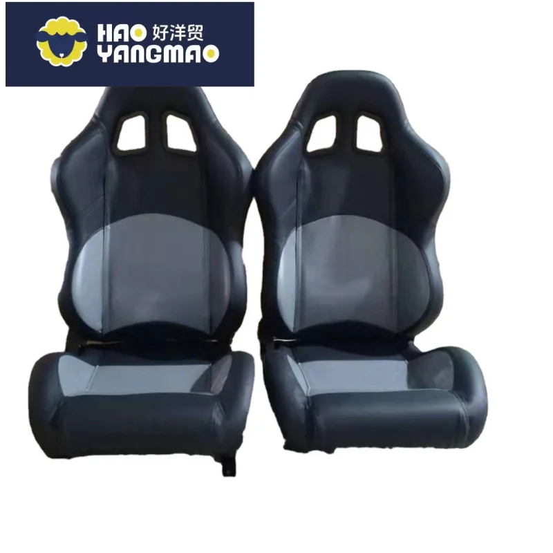 Suitable for BLACK PVC Universal Racing Car Seat with Monotonic Angle Sensor PVC Cover Modified Car Seats