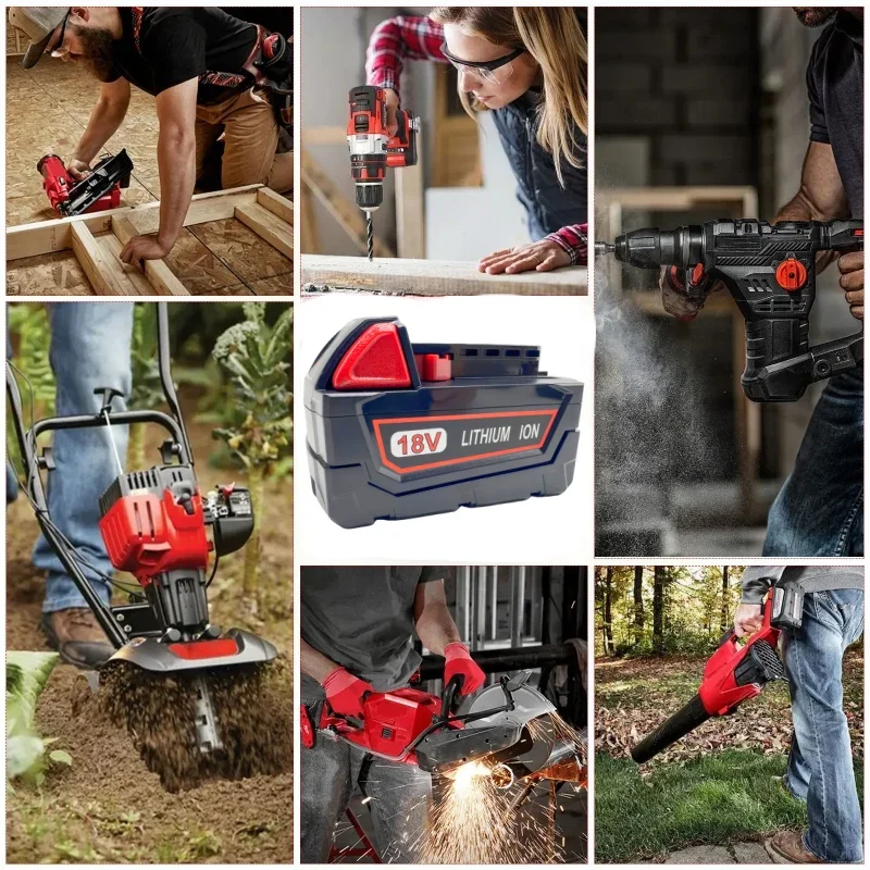 Power For M18 18V 6000mAh Replacement lithium-ion battery，For model M18 B5 XC Li-ion battery 48-11-1