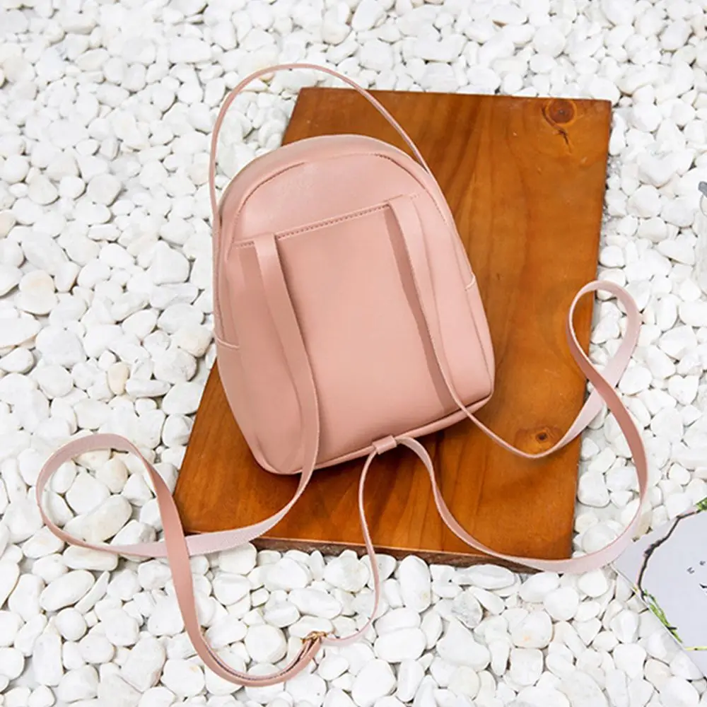 

Повседневные простые маленькие студенческие сумки для книг из искусственной кожи, дорожные сумки, мини-рюкзак