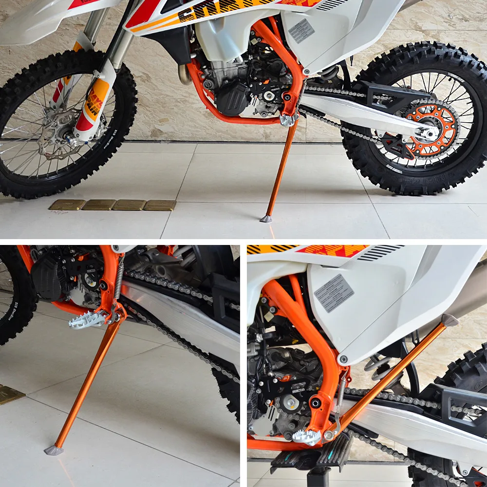 NICECNC For KTM 1998-2007 EXC 300 EXC250 EXC 450 EXC 125 150 200 400 525 50303023000 Motocross Side Stand Kickstand & Spring Kit