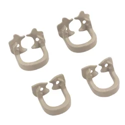 4pcs/Box Dental Rubber Dam Clamps Barrier Clips Resin Clip Autoclavable 134°C Large/ Small Dental Material Dentist Tools