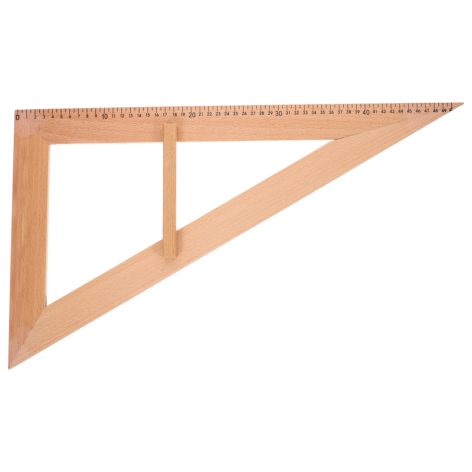 Triangle Board Teaching Aids Kid Measure Tool Learning Ruler Classroom Supplies Wood Measuring Gauge Woodworking for Carpenter