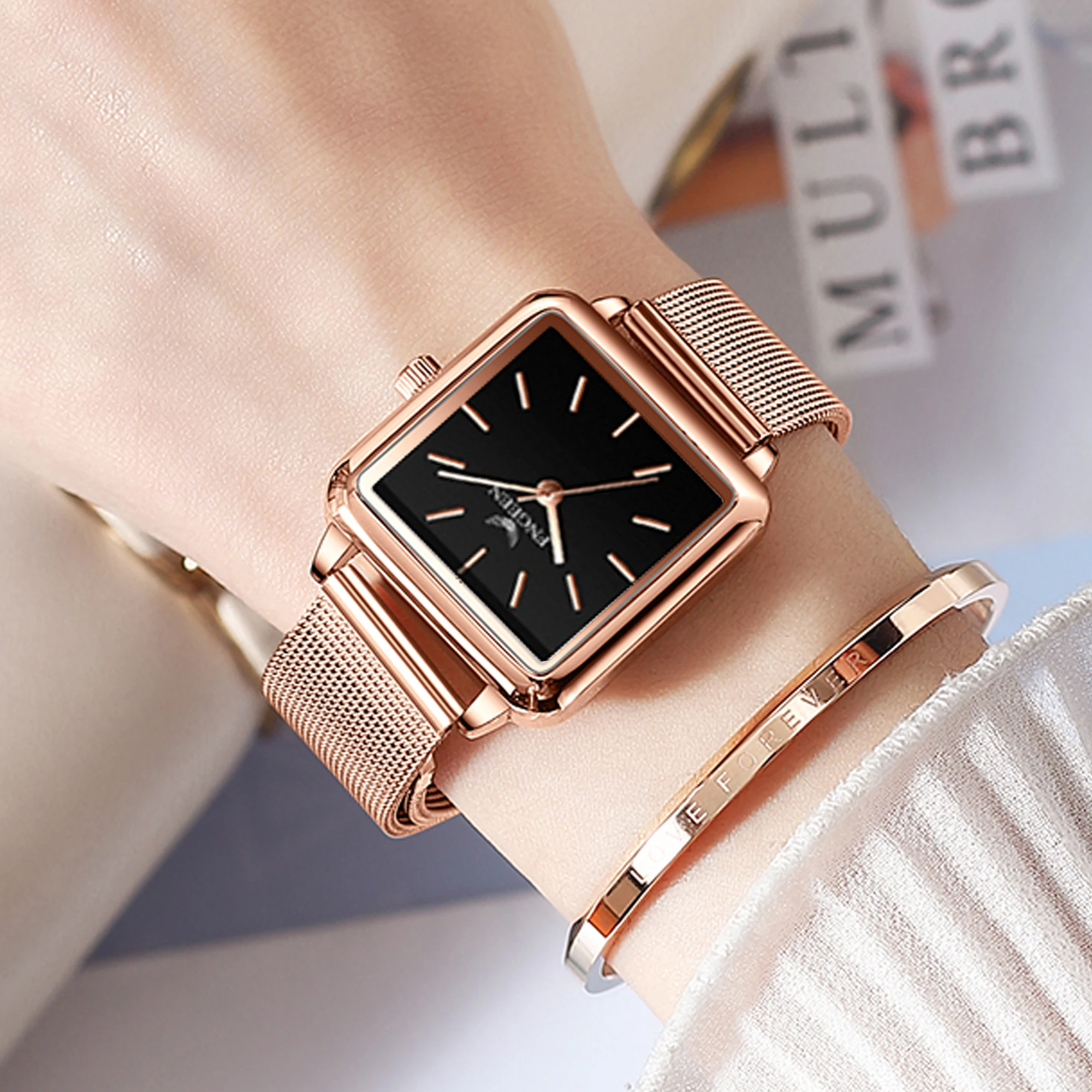 BINBOND Precise Quartz Watches - огляд і ціна Luxury Watch Square
