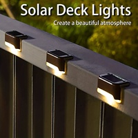 4/8/12pcs LED Solar Step Lamp Outdoor Garden Lights Solar Stair Light Waterproof Fence Lamp Decoration for Patio Path Deck Stair