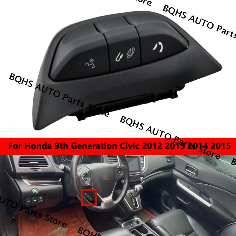 

Steering Wheel Bluetooth Voice Button Switch For Honda 9th Generation Civic 2012 2013 2014 2015