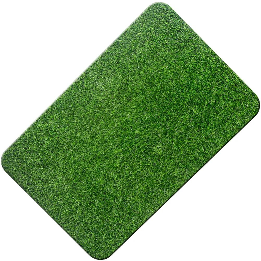 Grass Welcome Mats for Front Door Green Artificial Tiles Entry Rugs inside House