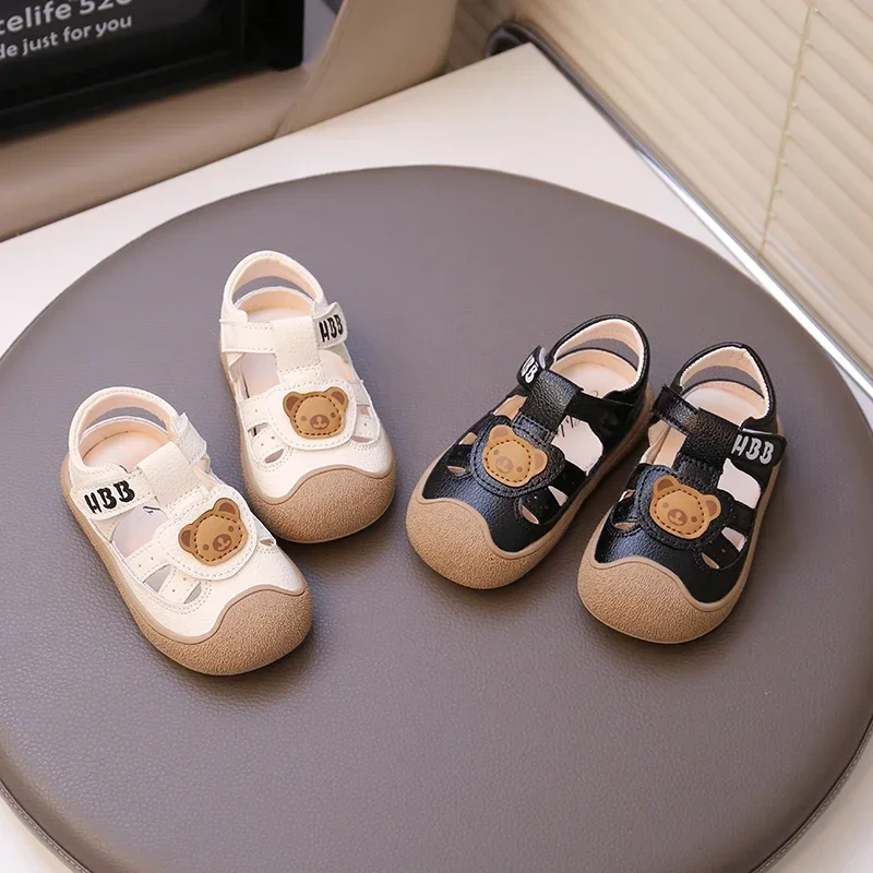Baby Beach Shoes Breathable Anti-Slip Soft Sole Comfortable First Walkers 2025 Summer New Sandals for Toddlers Sandals Bears