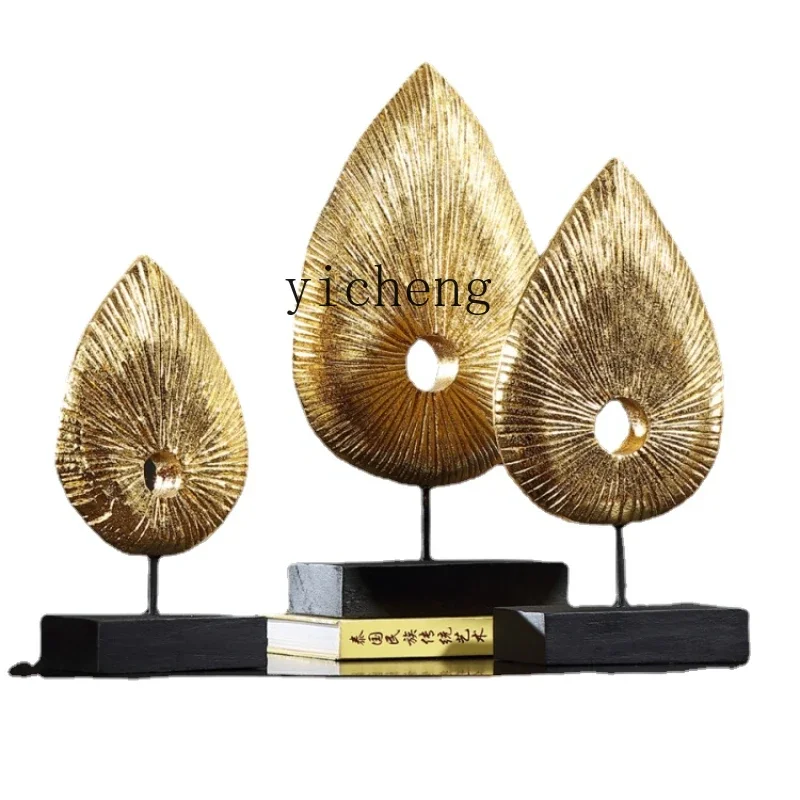 Bodhi Three-Piece Decoration Southeast Asia Gold Foil Crafts Ornament Ornament Furnishing