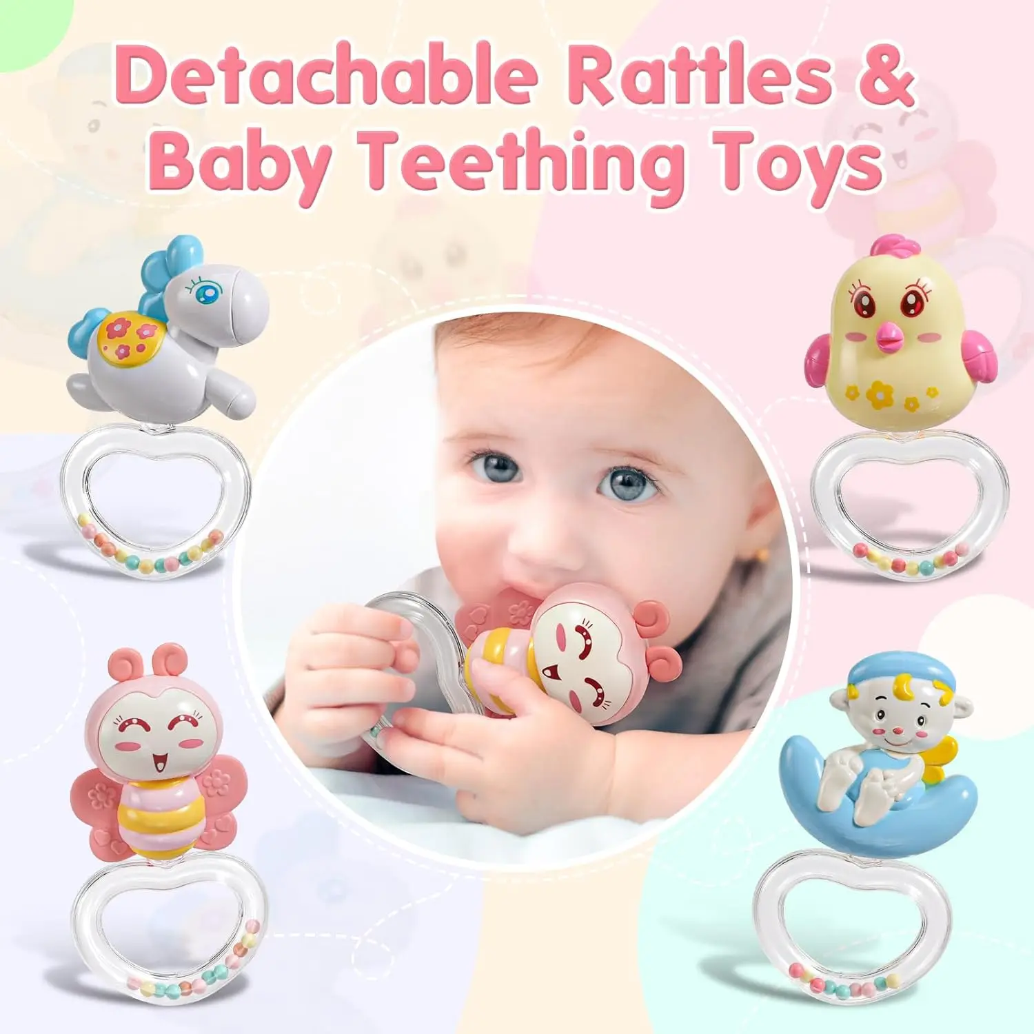 Musical Crib Mobile with Projector, Night Light & Timer - 150 Lullabies, Remote Control for Newborns