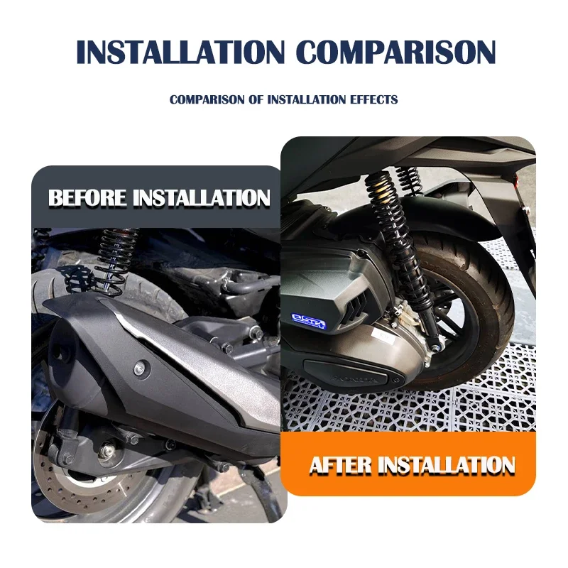 2023 NEW Motorcycle Rear Wheel Extended Fender Splash Protector Rear Tire Extension Hugger Mudguard Kit For Honda NSS350 NSS 350