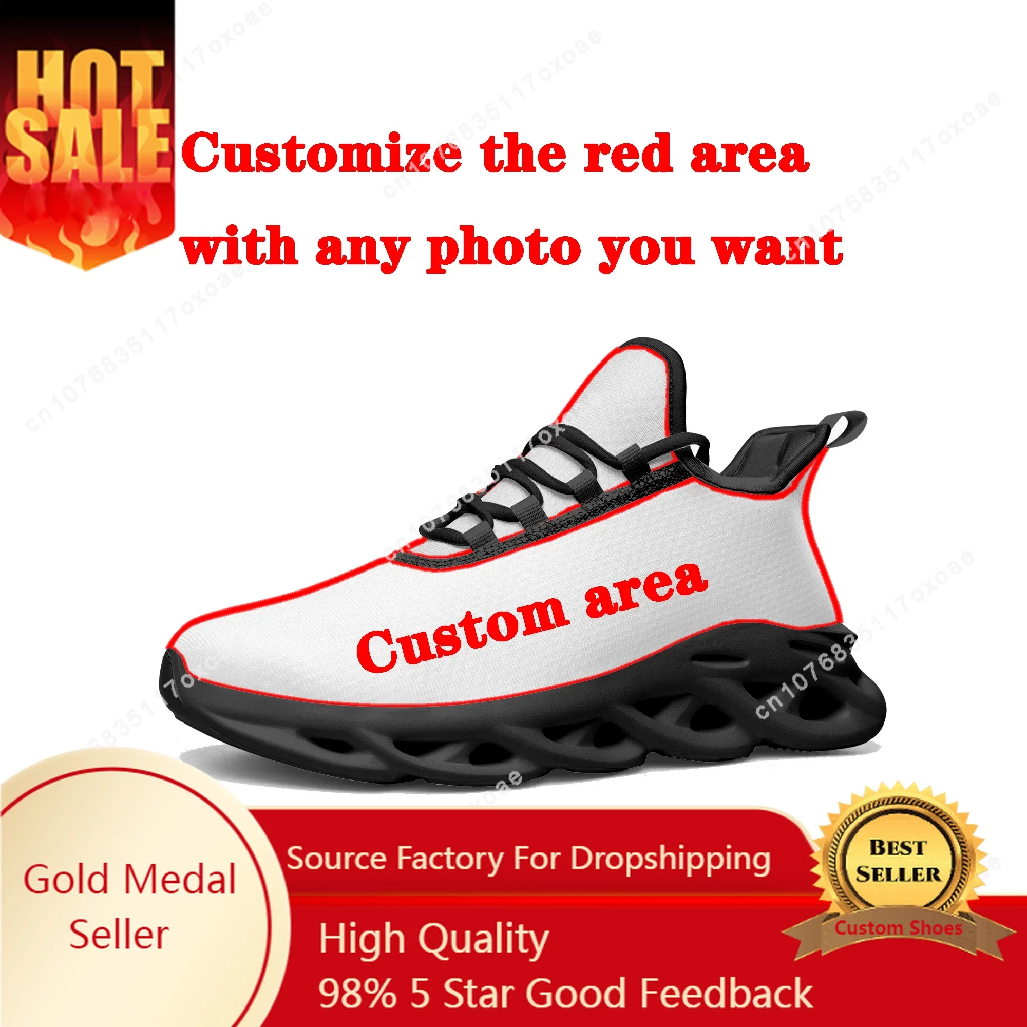 

customization Flats Sneakers Mens Womens Sports Running Shoes High Quality DIY Sneaker Lace Up Mesh Footwear custom made Shoe