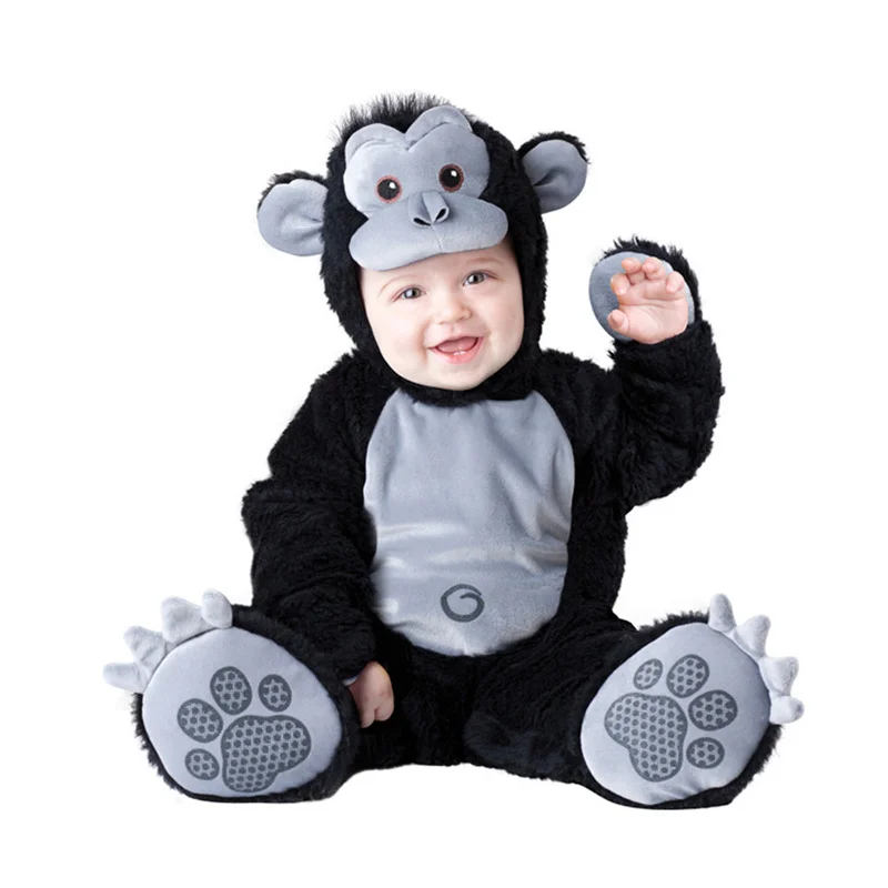 Kangaroo Kigurumis Costume Baby Boy Girl Romper Clothes Halloween Cosplay Animal Jumpsuit Anime Suit Funny Onesie Festival Gift