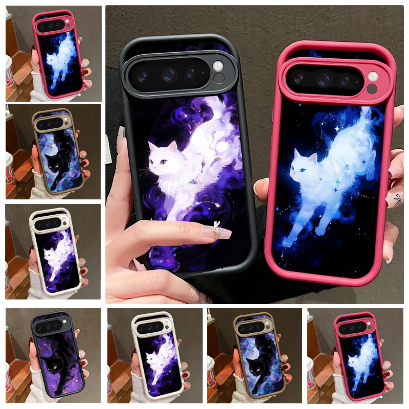 

Purple Crystal Demon Realm Phone Case For Google Pixel 10 Pixel 9 Pro XL Pixel8a 7a Pixel 7 Pro Pixel 8 7 9 Silicone Soft Cover