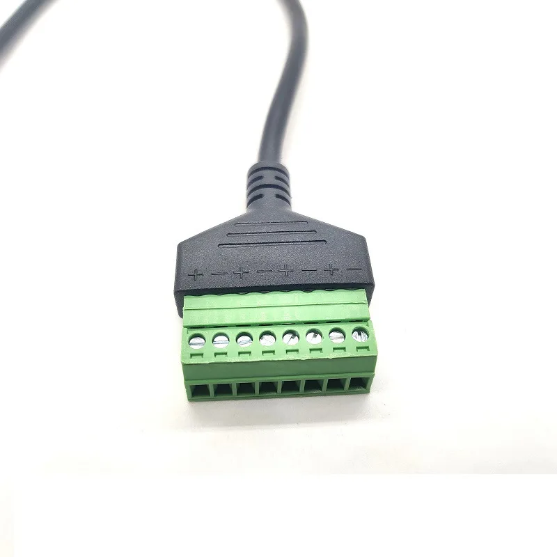 Ethernet macho para adaptador macho de 8 pinos, cabo ethernet rj45, conector para câmera cctv