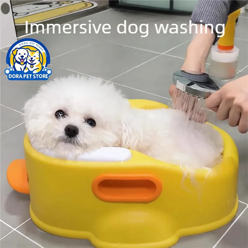 

Pet Bathtub Small Pet Bibear Teddy Cat Cute Mic Bathtub Bath Bath Bucket corgi Bathtub