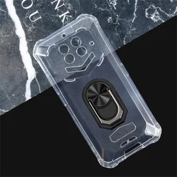 Magnet Phone Case For Oukitel WP15 Shockproof Soft TPU Silicone Cover For Oukitel WP15 WP15S Case With Ring Holder