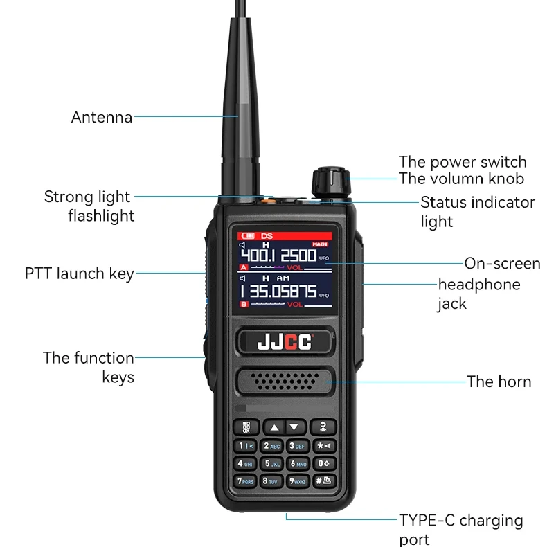 

Беспроводная пользовательская JJCC оптовая продажа BF Удобная портативная рация с GPS двусторонней радиосвязью рации на большие расстояния