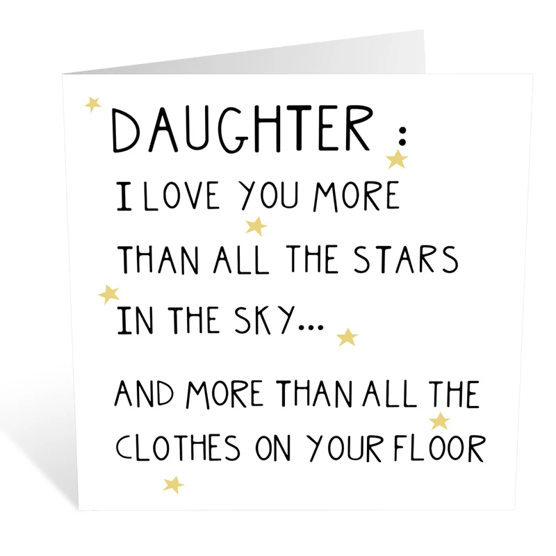 A Fun Greeting Card With An Envelope For Family And Friends. Wishing Cards, Funny Text Cards