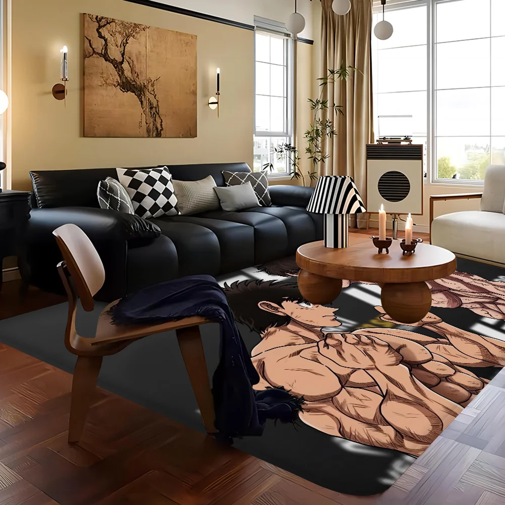 باكي هانما يوجيرو مانغا سجادة أرضيات الشمال نمط المنزل ممسحة الحمام المرحاض الحصير غرفة نوم فندق ديكور حصيرة #6