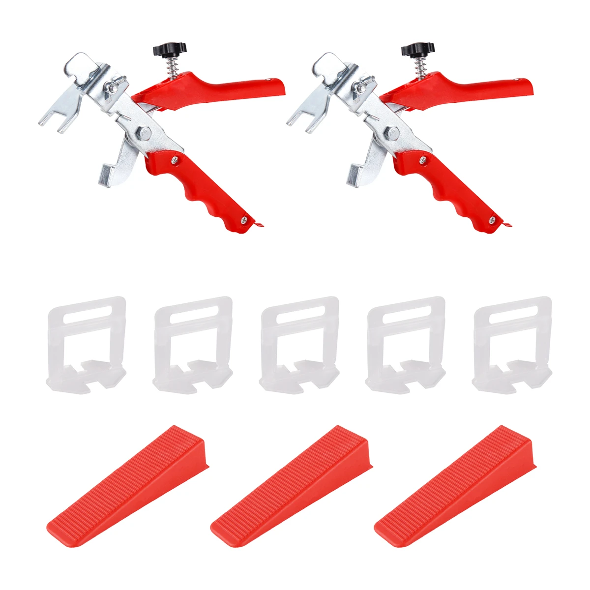 Imagem -06 - Telha Plástica Nivelamento Sistema Ferramentas Clipes de Ajuste Alicates Cunhas Telha Deitado Construção Cerâmica Parede 100 Pcs 200 Pcs 500 Pcs