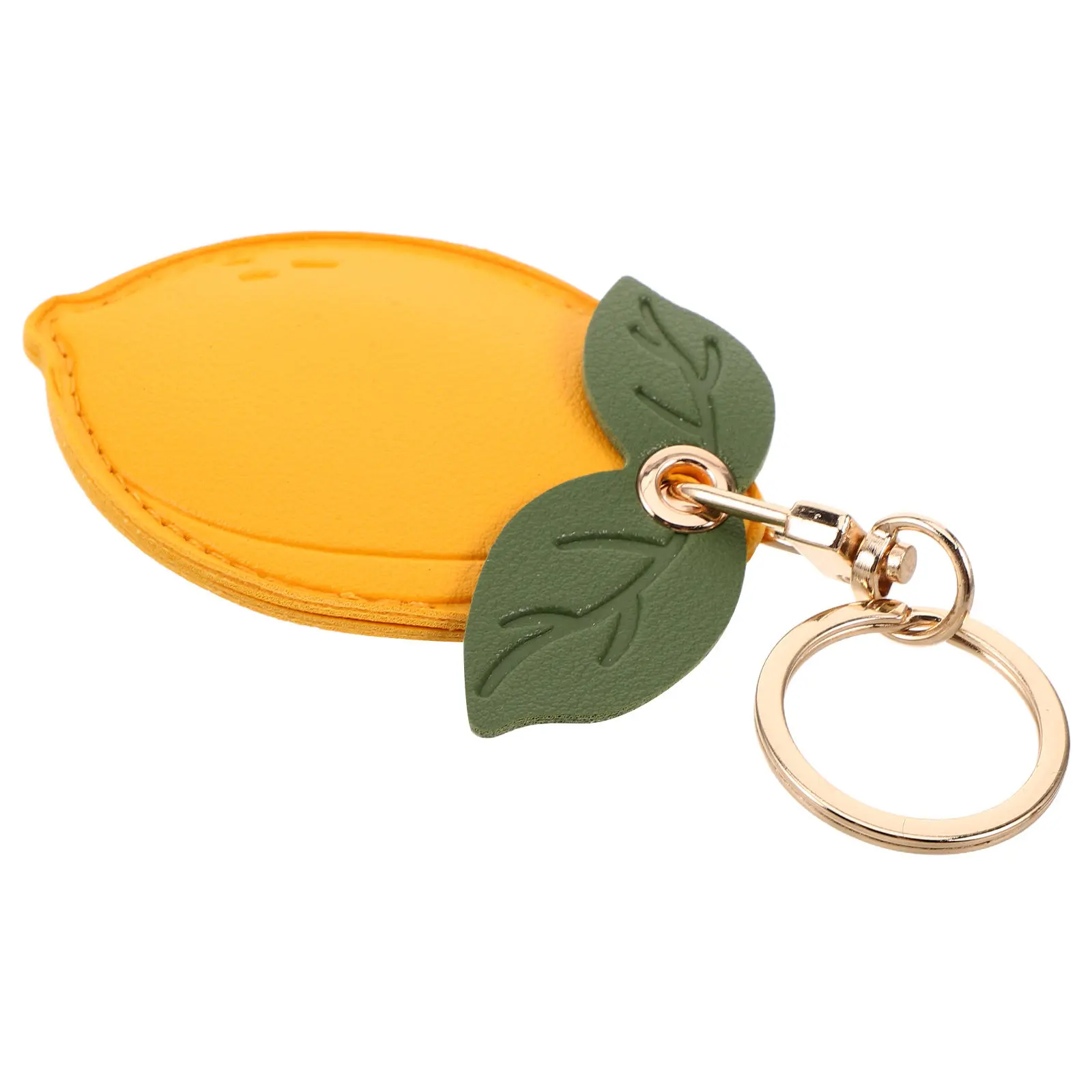 Fruit Series Cute Lemon Key Ring Holder Access Card Protector Anti-Scratch Case for Keys Wallet Bag Accessories