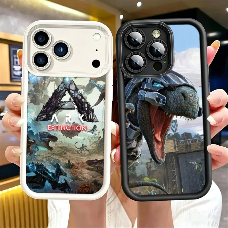 Coque de protection pour iPhone 17 Air, 16E, 17E, 16 Pro Max, 15, 14 Plus, 13 Pro, 12 Mini, 11 – Thème ARK Survival Evolved