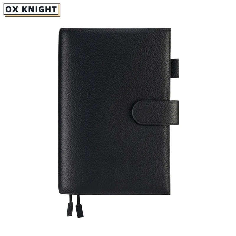ox-knight-2025-original-series-a6-plus-cover-for-a6-stalogy-notebook-litchi-grain-cowhide-planner-organizer-agenda-journal-diary
