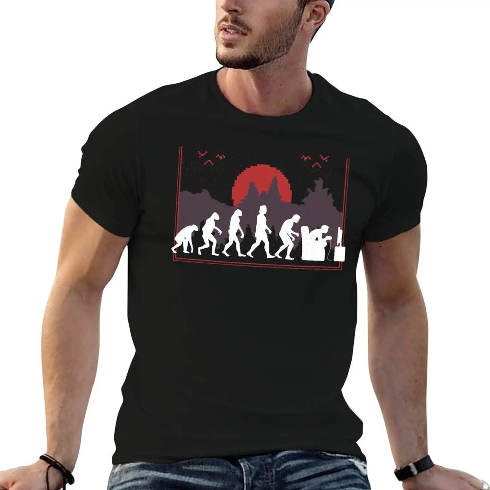 T-shirt Evolution Gamer grande taille à manches courtes pour l'entraînement