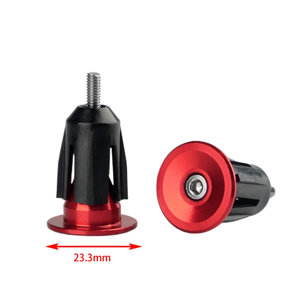 

Bicycle Components Ends Plugs Cycling On Inside Of Bar Aluminum Alloy Rubber For 22-24mm Handlebar Lightweight