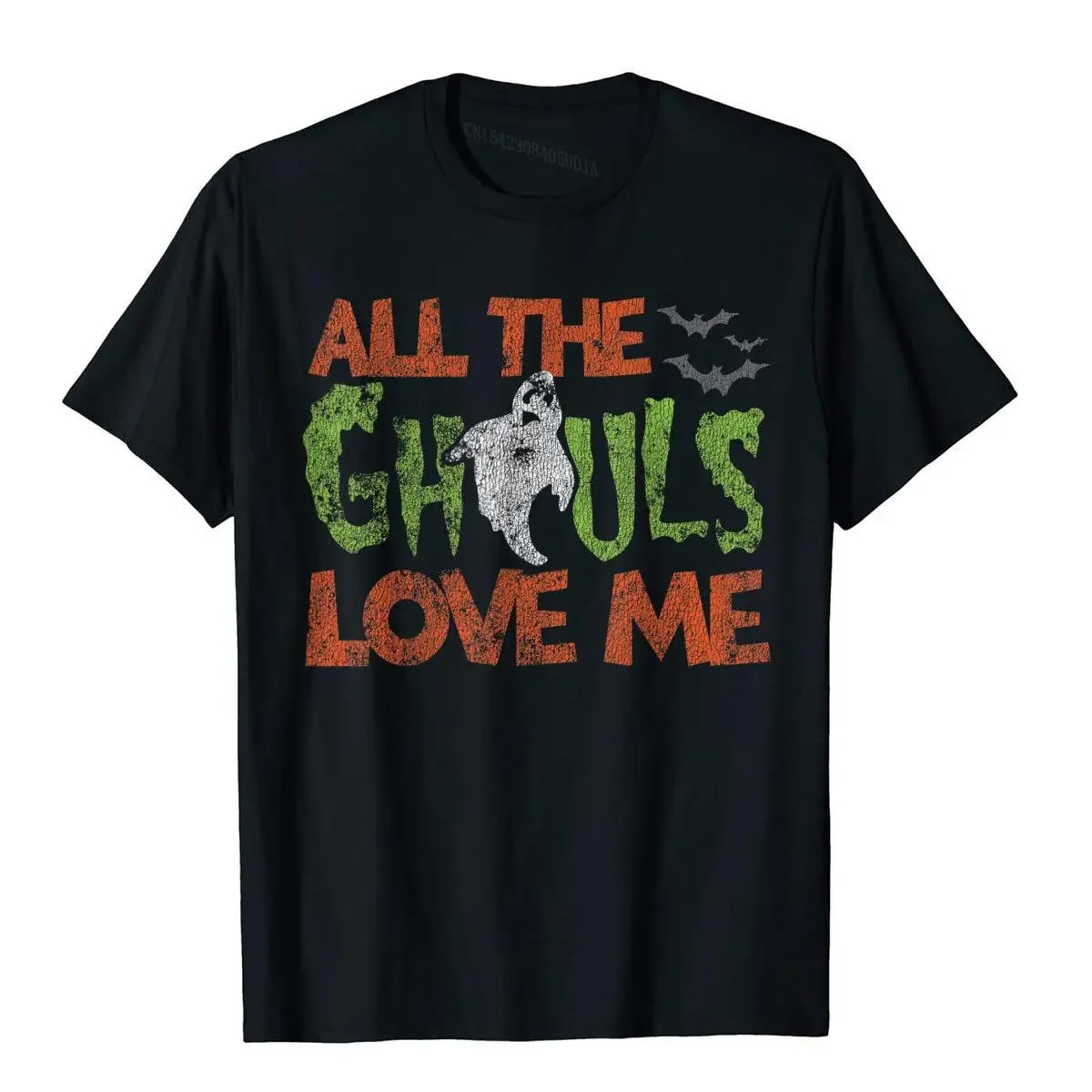 All The Ghouls Love Me Funny Halloween T-Shirt Novelty T  Hot Sale Cotton Mens Tops  Youthful