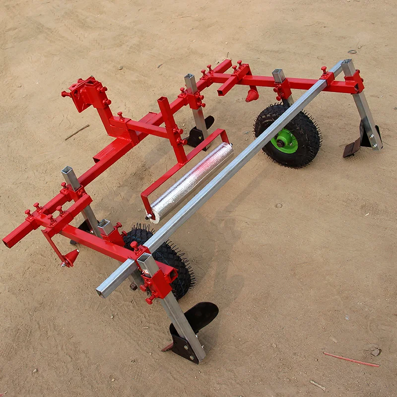 Adjustable Mulching Machine 60-120CM Film Laying Width Micro Tiller Attachment Plastic Film Coverer