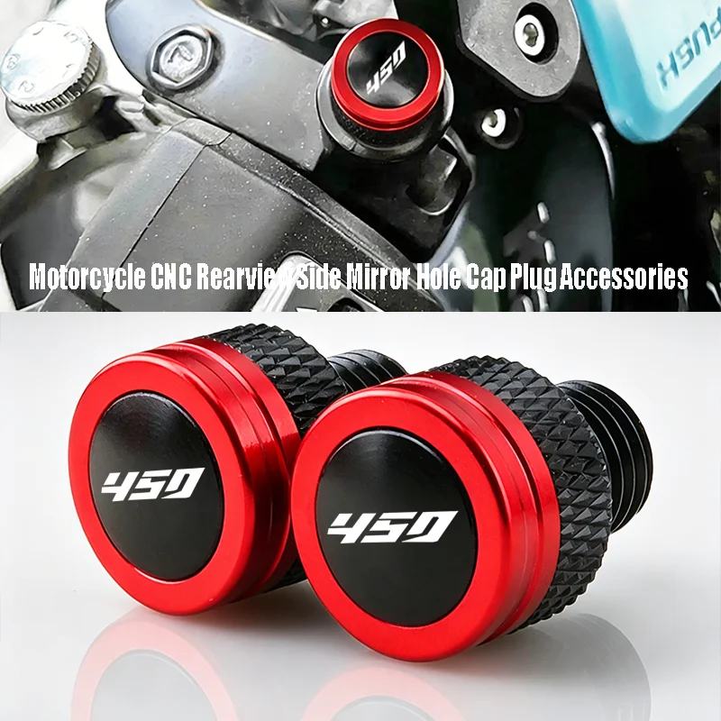 

For CFMOTO 450MT 450 MT MT 450 2024 Motorcycle CNC Rearview Side Mirror Hole Cap Plug Accessories 450 MT 450-MT 2025 CF MOTO